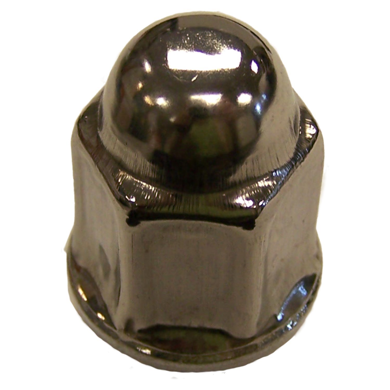 Wheel Lug Nut; 1/2 in. x 20 Thread Size; Stainless Capped Lug Nut;