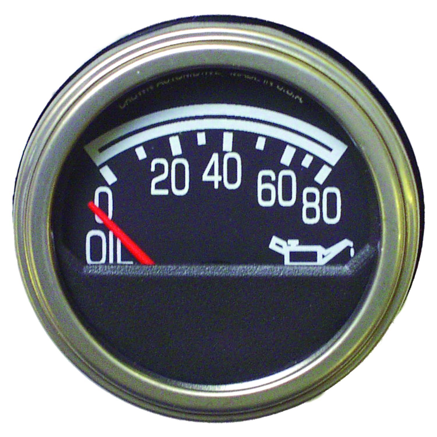 Crown Automotive - Metal Black Oil Pressure Gauge