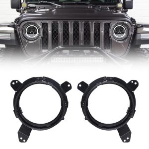 9'' Headlight Bracket Ring For 2018+ Jeep Wrangler JL And Jeep Gladiator JT