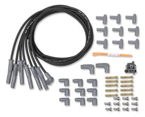 Spark Plug Wire Set - 6cyl. Universal Black
