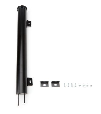 Stainless 2in x 19in Overflow Tank Black