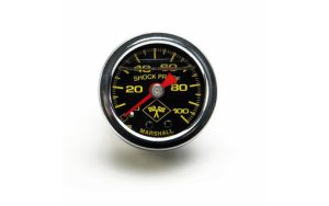 0-100 PSI Fuel Pressure Gauge Blk Face/Chrm Case