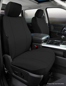 Seat Protector™ Custom Seat Cover; Black; Bucket Seats w/Non-Removable/Adjustable Headrests And Side AirBags;