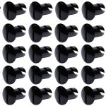 Oval Head Dzus Buttons .500 Long 50 Pack Black