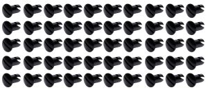 Oval Head Dzus Buttons .550 Long 50 Pack Black