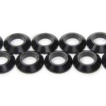 Tapered Spacers 1/2in ID 1/4in Thick Black 10pk