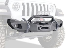 JK/JL/JT Black Ops Shorty Winch Front Bumper (Black Powder Coated)