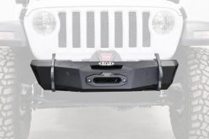 JK/JL/JT Black Ops Stubby Winch Front Bumper (Black Powder Coated)