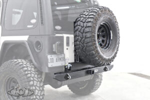 TJ/LJ/YJ Destroyer Expedition Series Rear Bumper w/ Tire Carrier (Black Powder Coated)