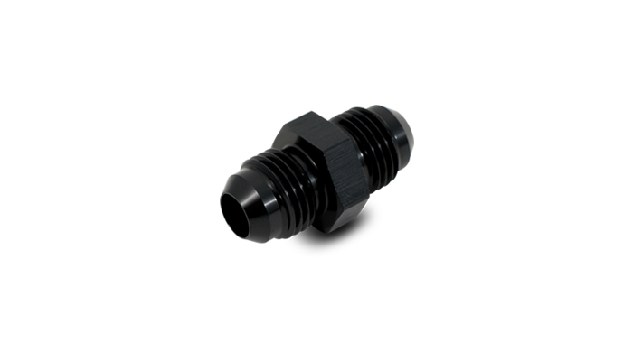 Union Adapter Fitting; Size: 4AN x -4AN; 6061 Aluminum; Anodized Black;