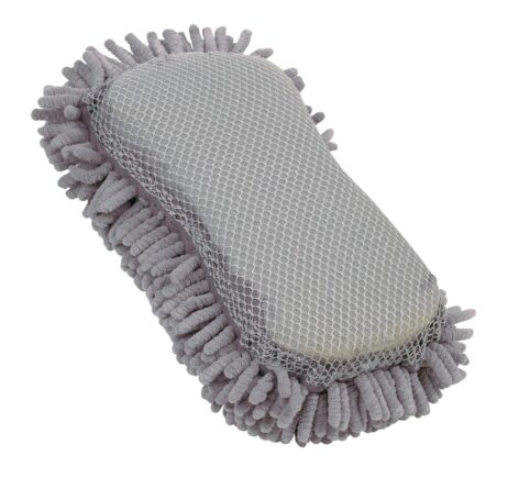 2-In-1 Sponge; Microfiber/Chenille;