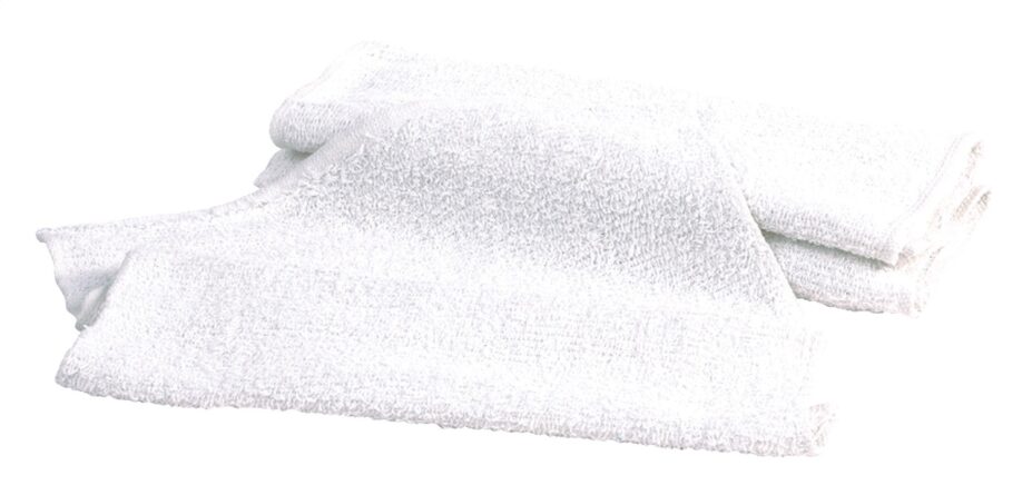 Cotton Terry Towels; 14 in. x 17 in; 3 Pack; Bagged;