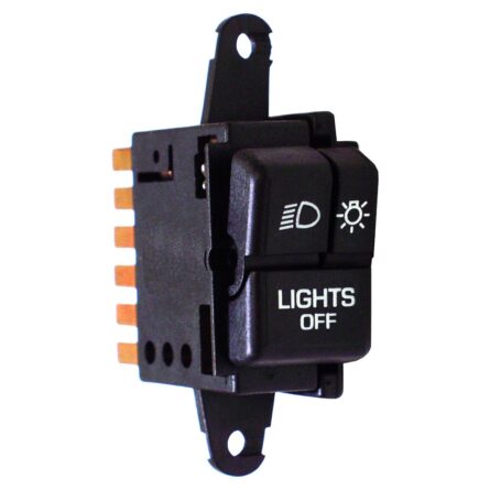 Crown Automotive - Metal Black Headlight Switch