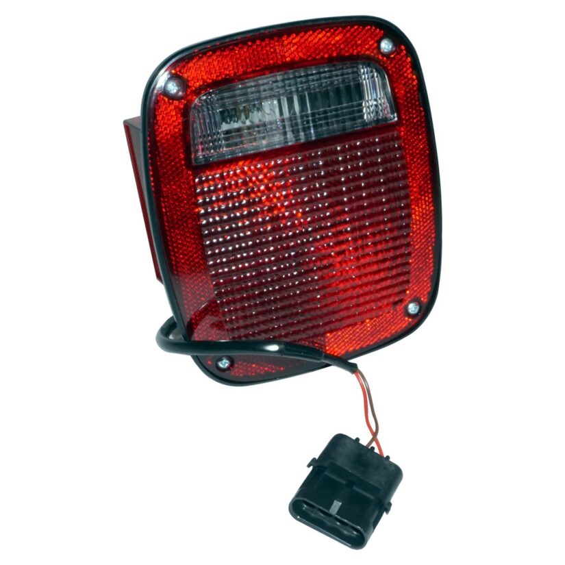 Tail Light Assembly; For Use w 1997-2006 Jeep TJ Wrangler Europe; 4 Prong Plug;