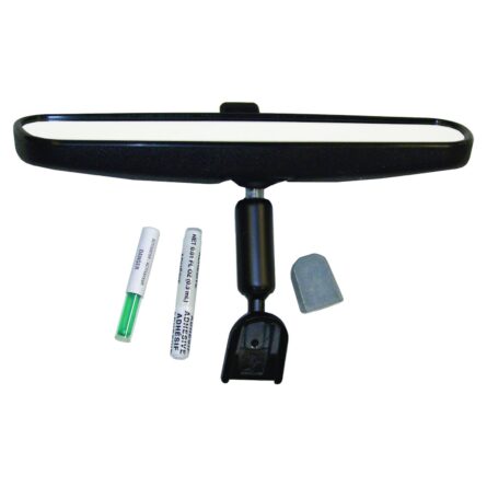 Rearview Mirror Kit; Incl. 9.75 in. Mirror/Button/Adhesive;