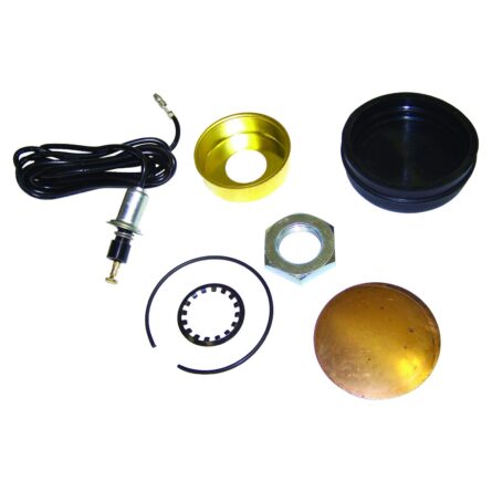 Crown Automotive - Metal Black Horn Button Kit