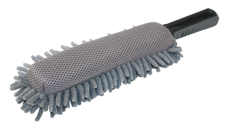 Bend And Wash™ Wheel Cleaner; 3D Mesh Scrubbing/Microfiber;