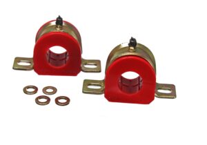 Sway Bar Bushing Set; Red; Front Or Rear; Greasable Type; Bar Dia. 1.25 in./31.5mm; Performance Polyurethane;