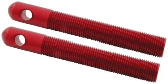 Alum Hood Pins 1/2in 1/4in Holes Red 2pk