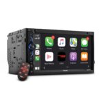 6.9" Touchscreen Double-DIN Headunit with DVD, Bluetooth, USB and Mirror Link