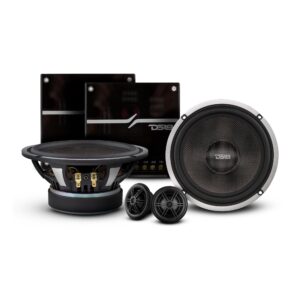 DX 6.5" 2- Way Component Speaker System With Kevlar Cone 230 Watts Rms 4-Ohm