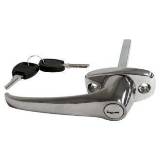 Exterior Door Handle; Incl. Lock Cylinder; Chrome;