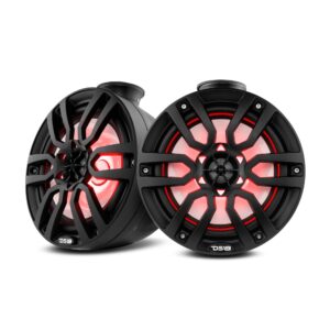 NXL 8" Pod 375W Speaker with Integrated RGB LED Lights (Pair) - Perfect for Jet Skis