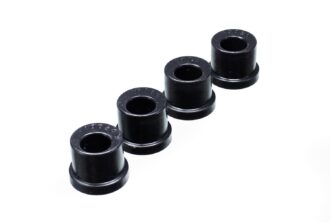 Rack And Pinion Bushing Set; Black; Offset; For Lowered Vehicles Only; Performance Polyurethane;