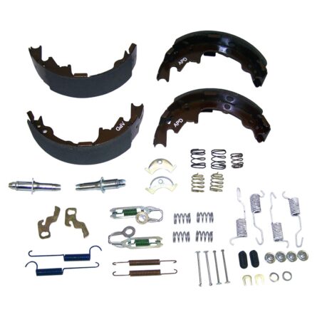 Brake Shoe Service Kit; Incl. Shoes; Linings; Hardware; 9 in. x 2.5 in.;