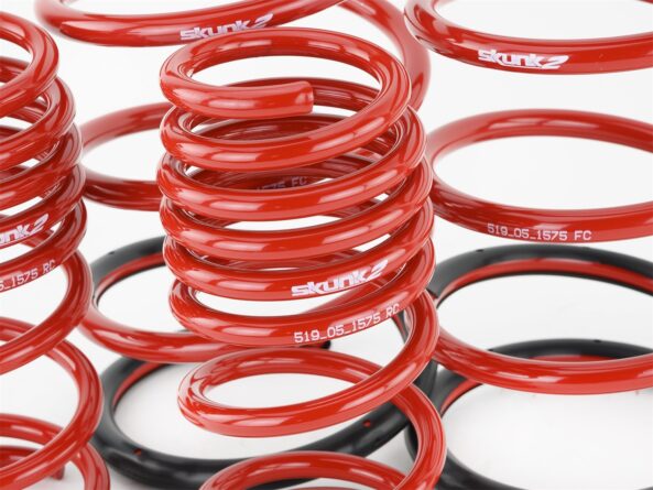 Lowering Coil Spring Set; Front Tender/Main Spring Rate 123 lb-in./260 lb-in.; Rear Tender/Main Spring Rate 156 lb-in./313 lb-in.; Lowers Front/Rear 2.25 in./2.0 in.; Set of 4;