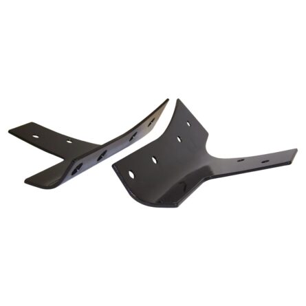Crown Automotive Jeep Replacement 55395578K Left and Right Windshield Reinforcement Brackets; Black Primed Finish