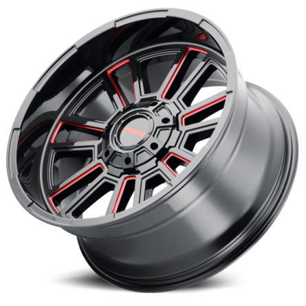 Mayhem 8115-2170BTR APOLLO (8115) GLOSS BLACK MILLED PRISM RED