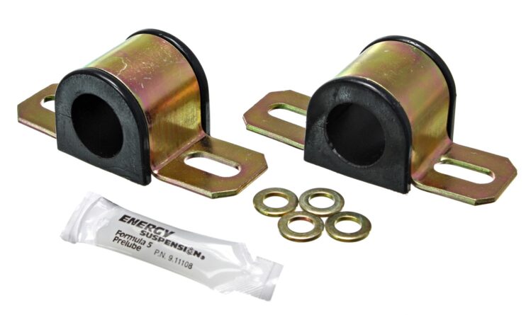 Sway Bar Bushing Set; Black; Front Or Rear; Non-Greasable Type; Bar Dia. 1.25 in./31.5mm; Performance Polyurethane;