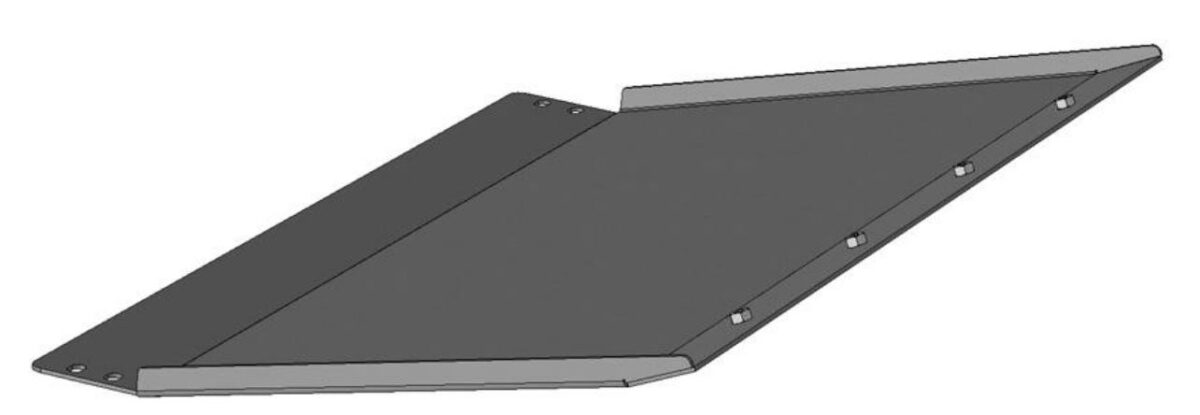 Black Horse Off Road AFB-F117-SK Armour II Heavy Duty Front Bumper Skid Plate Only