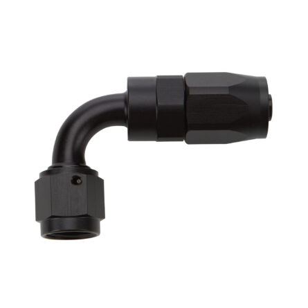 Reusable Hose End Black 90 Deg Elbow -12