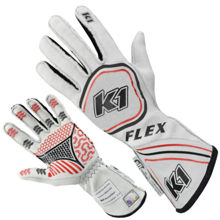 Glove Flex Small White SFI / FIA