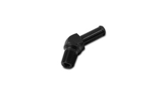 Vibrant Performance - 11225 - Male NPT to Hose Barb Adapter, 45 Degree; NPT Size: 3/8 in. Hose Size: 3/8 in.