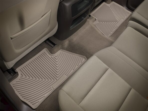 All Weather Floor Mats; Tan; Rear;