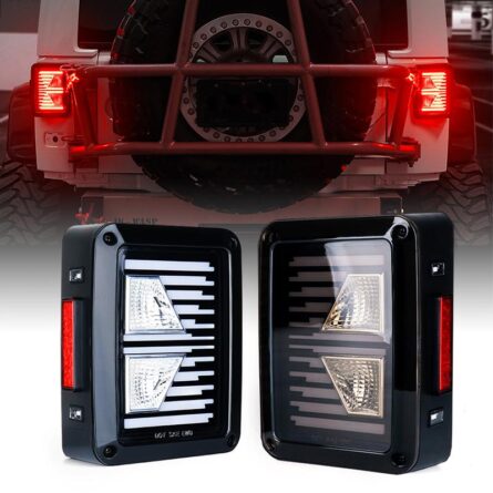 Linear Series LED Taillights For 2007 - 2018 Jeep Wrangler JK JKU