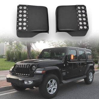 Jeep Side Mirror with Dual Row Turn Signals for Wrangler JL JLU & Gladiator JT