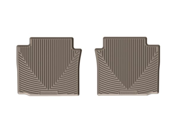 All Weather Floor Mats; Tan; Rear;