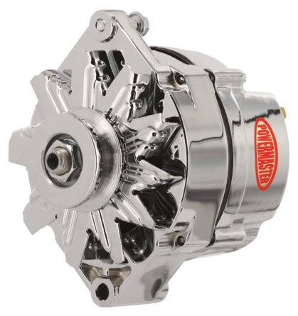 Alternator; 10DN; Externally Regulated; 70 Amp; 45 Idle; 1 Groove V Type; Chrome;