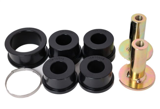 Rack And Pinion Bushing Set; Black; Performance Polyurethane;