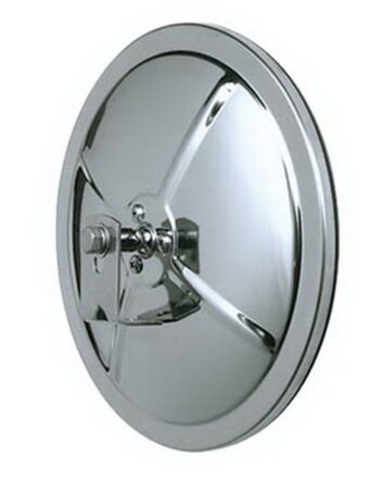 Convex Mirror Full Size; Round; 5 in.; Incl. L Bracket; Stainless Steel; Left Or Right;