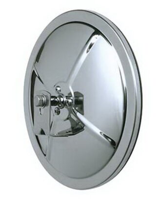 Convex Mirror Full Size; Round; 8.5 in.; Incl. L Bracket; Stainless Steel; Off Set Mount; Left Or Right;