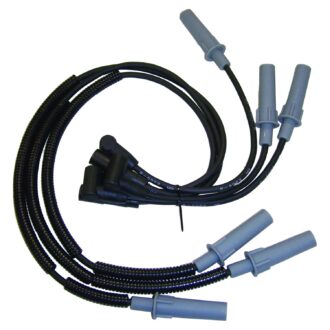 Crown Automotive - Metal Black Ignition Wire Set