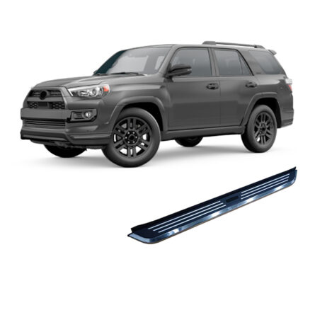 Black Horse Off Road Pinnacle Running Boards Black & Silver Aluminum PITY470