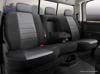 FIA NP95-2 GRAY NP90 Series - Neoprene Custom Fit Rear Seat Cover- Black/Gray Center Panel