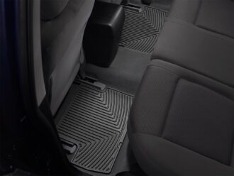 All Weather Floor Mats; Black; Rear;