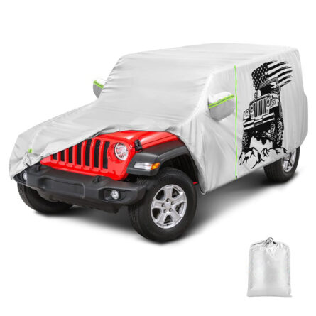 Weatherproof 420D Oxford Cloth Full Door Cab Cover for Jeep Wrangler JK & JL 4 Door